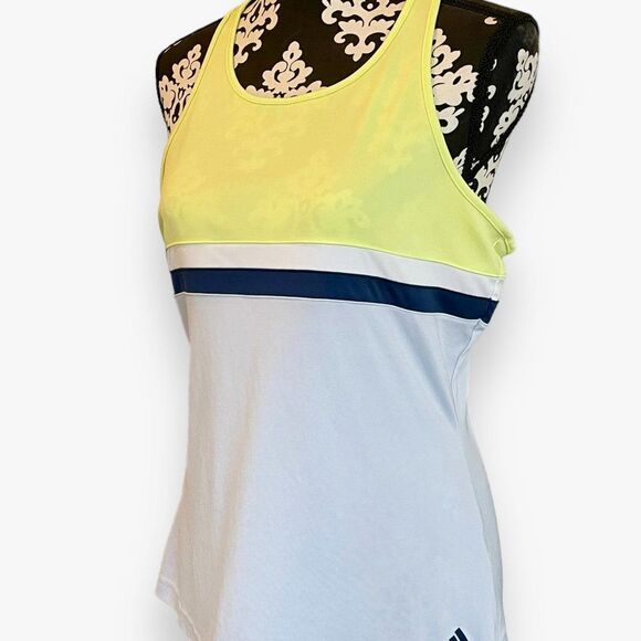 Adidas Women's Club Tennis Tank Semi Frozen Yellow CE1481 L - Picture 9 of 12